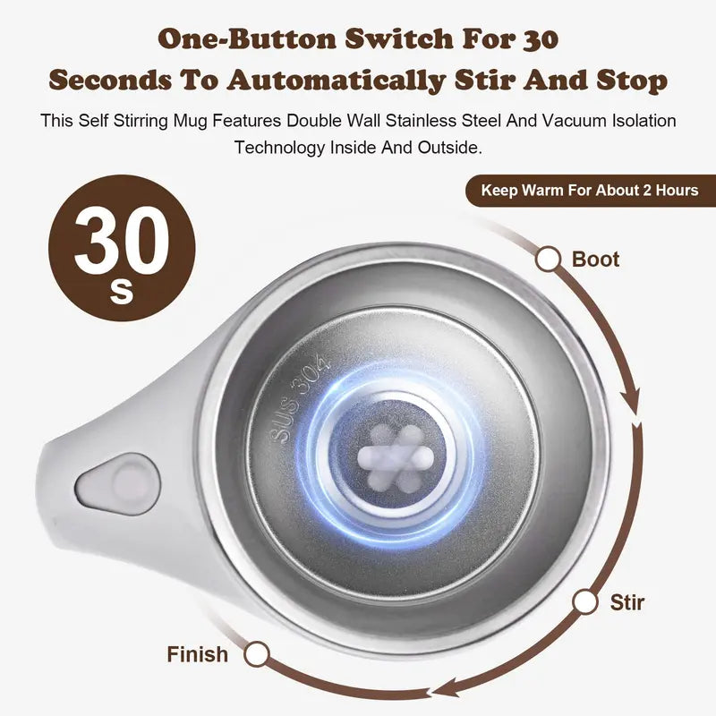 Self Stirring Coffee Cat Mug