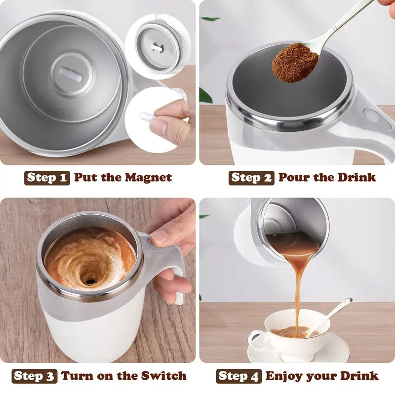 Self Stirring Coffee Cat Mug